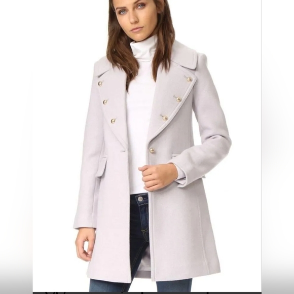 Club Monaco Woman’s Lavender Sogand Wool OverCoat - Picture 3 of 14